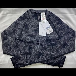 Gymshark Camo Seamless Long Sleeve Crop Top